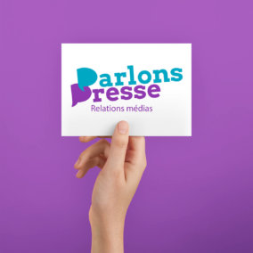 Création de marque Parlons presse